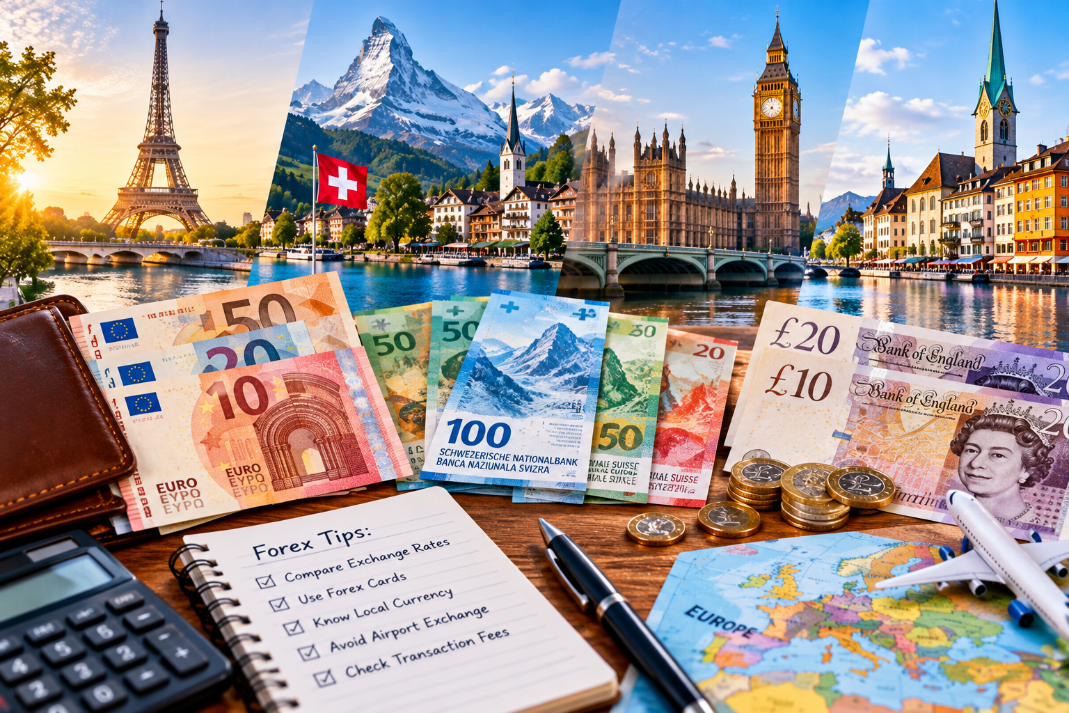 Currency in Europe: Euro, Swiss Franc, Pound and More