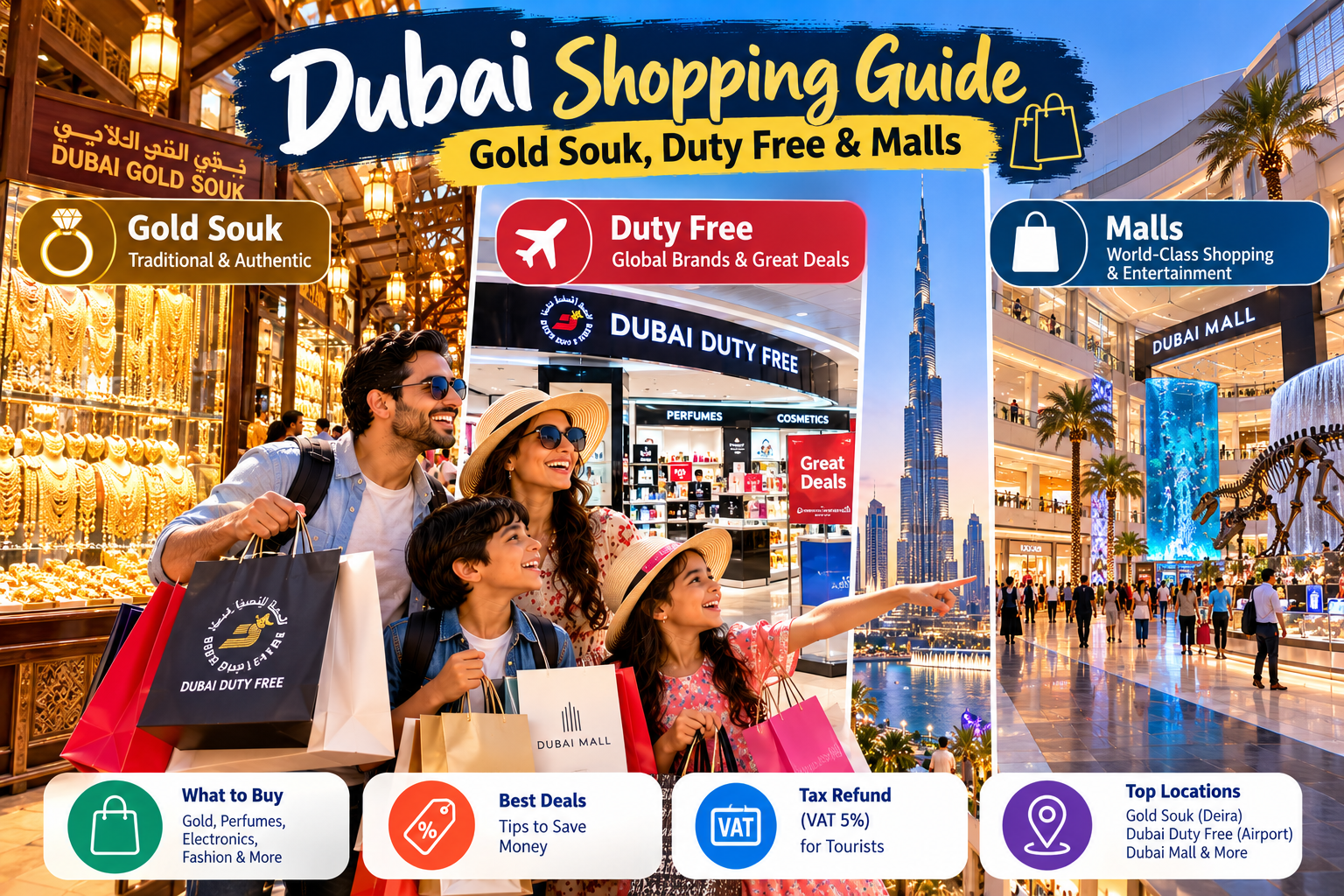 Dubai Shopping Guide: Gold Souk, Duty Free, Malls and the Shopping Festival