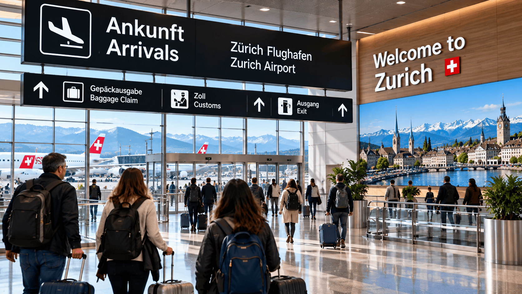 Arrive in Splendid Switzerland.