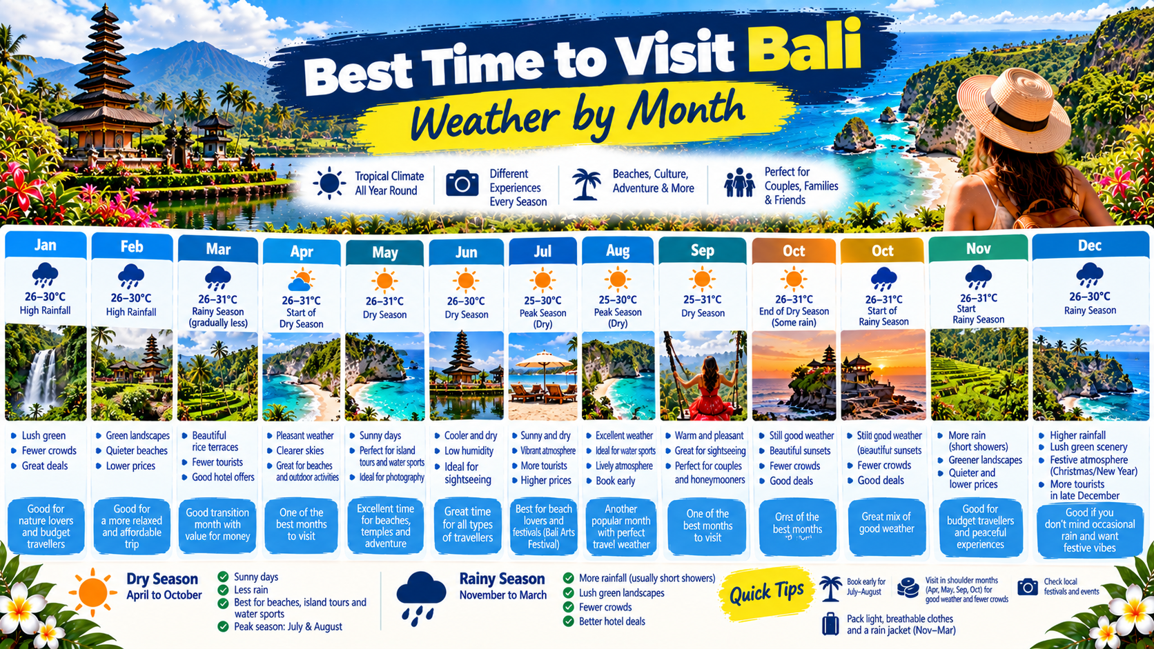 Best Time to Visit Bali: Weather Month by Month