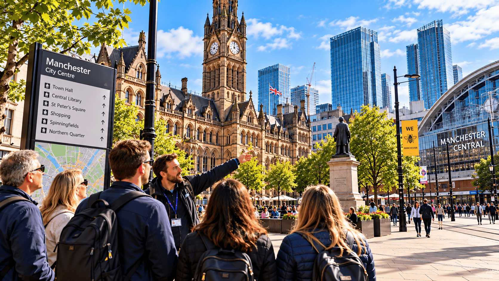 Orientation tour of Manchester. Onto Birmingham