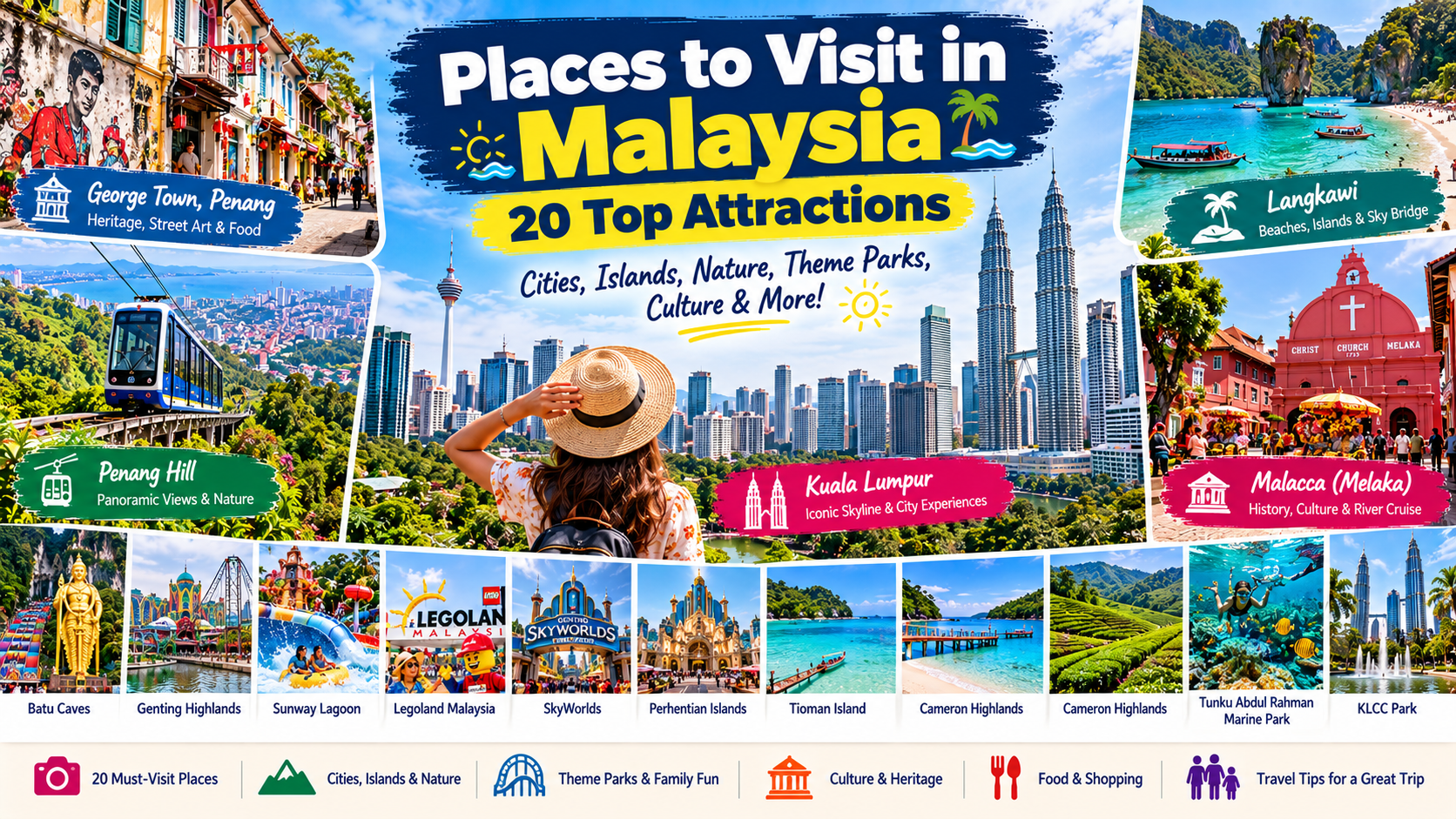 Places to Visit in Malaysia: 20 Top Tourist Places for Indian Travellers