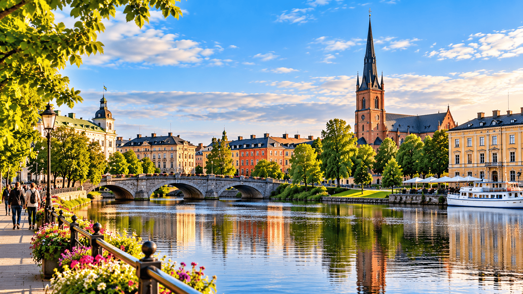Onto Oslo - the capital of Norway. Visit Karlstad – beautiful lakeside town in Sweden.