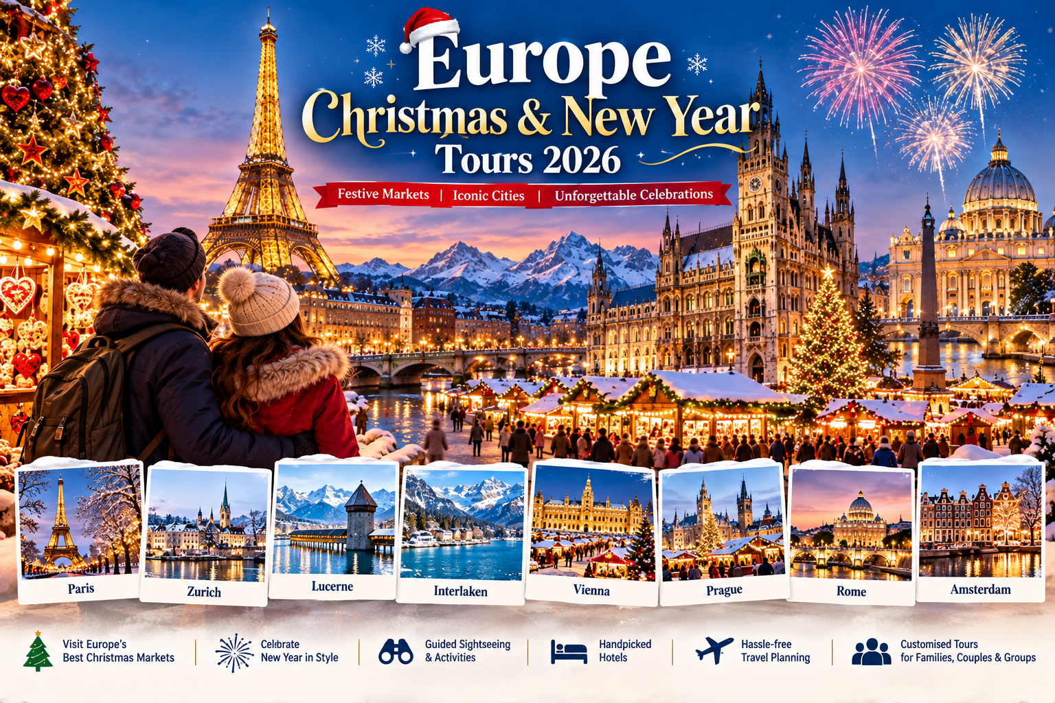 Europe Christmas & New Year Tours 2026