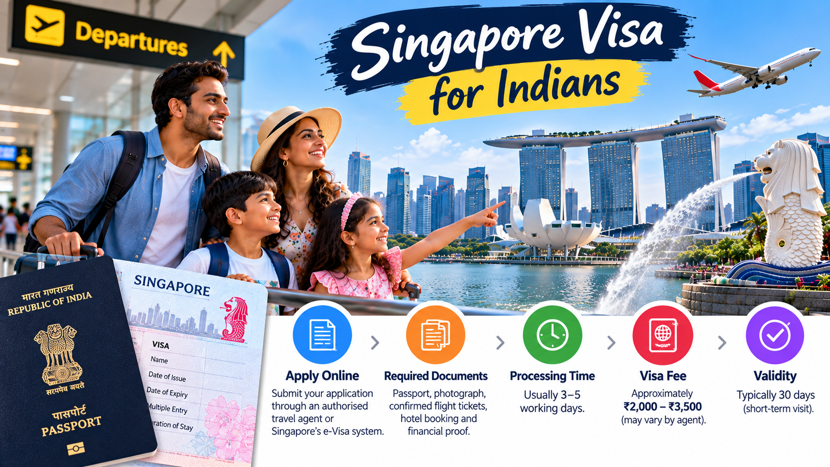 Singapore Visa for Indians: Fees, Documents, Processing Time and How to Apply