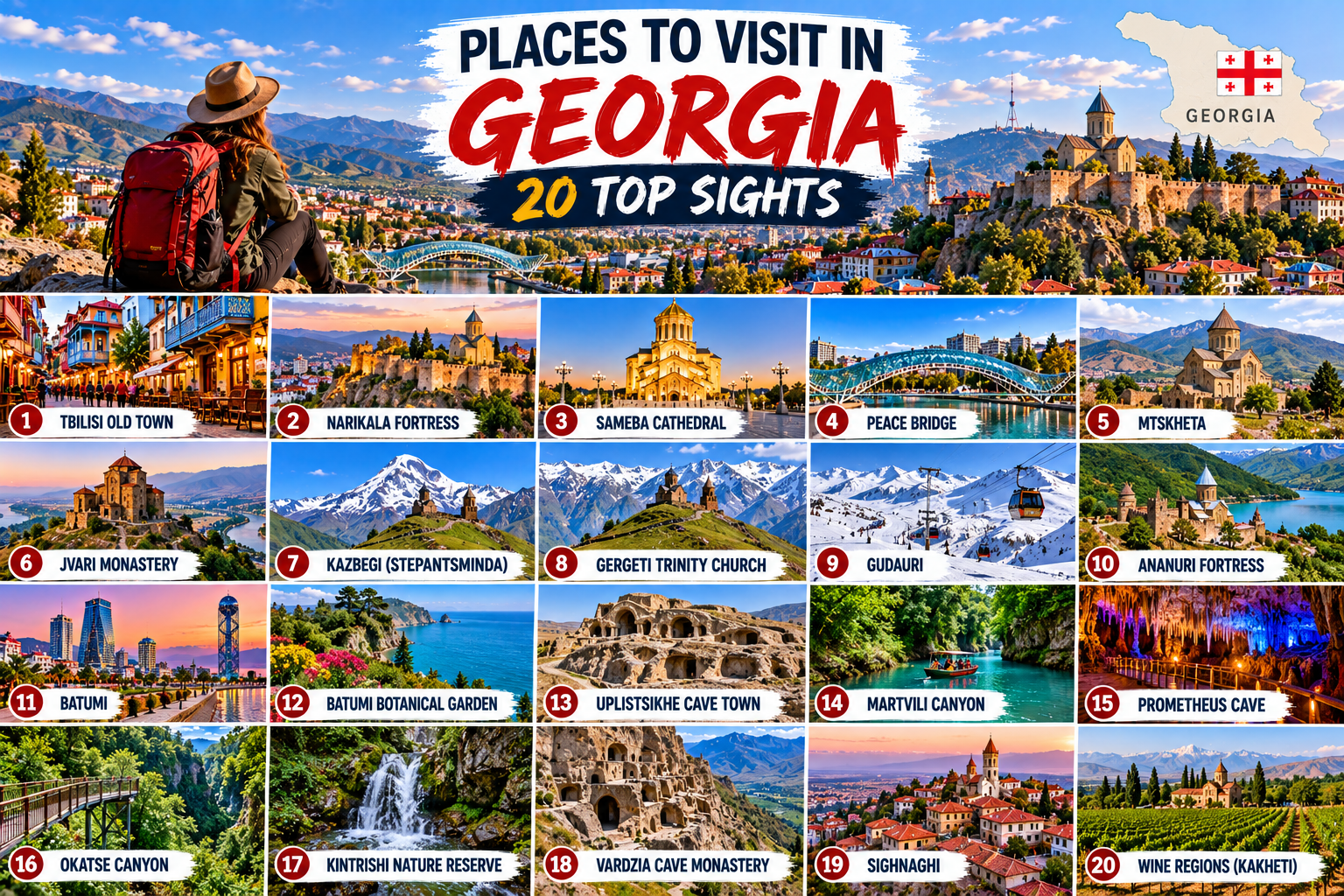 Places to Visit in Georgia: 20 Best Sights for Indian Travellers