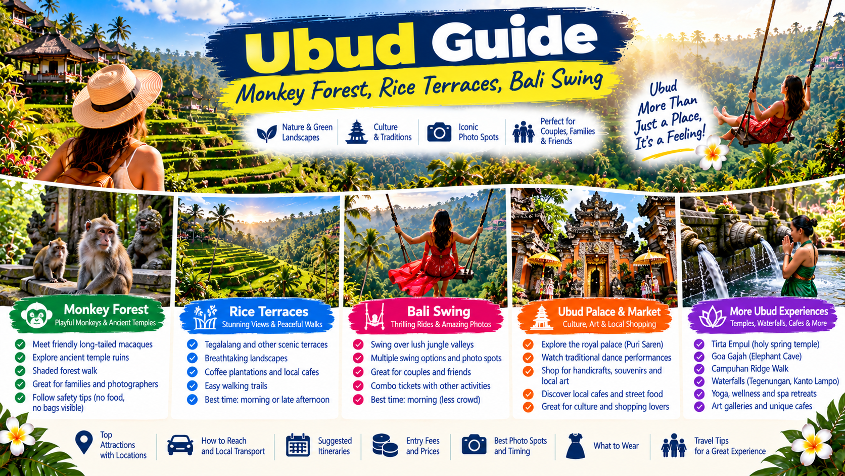 Ubud Guide: Monkey Forest, Rice Terraces, Bali Swing and Things to Do