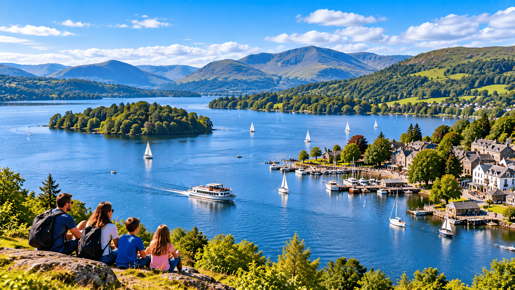 Lake Windermere. Enjoy Cruise on Lake Windermere. Enjoy Scottish Distillery tour. Drive to Glasgow.