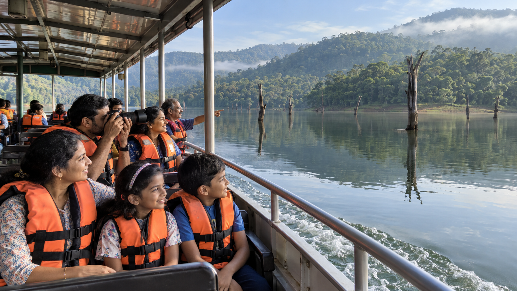 Munnar to Thekkady – Periyar Tiger Reserve