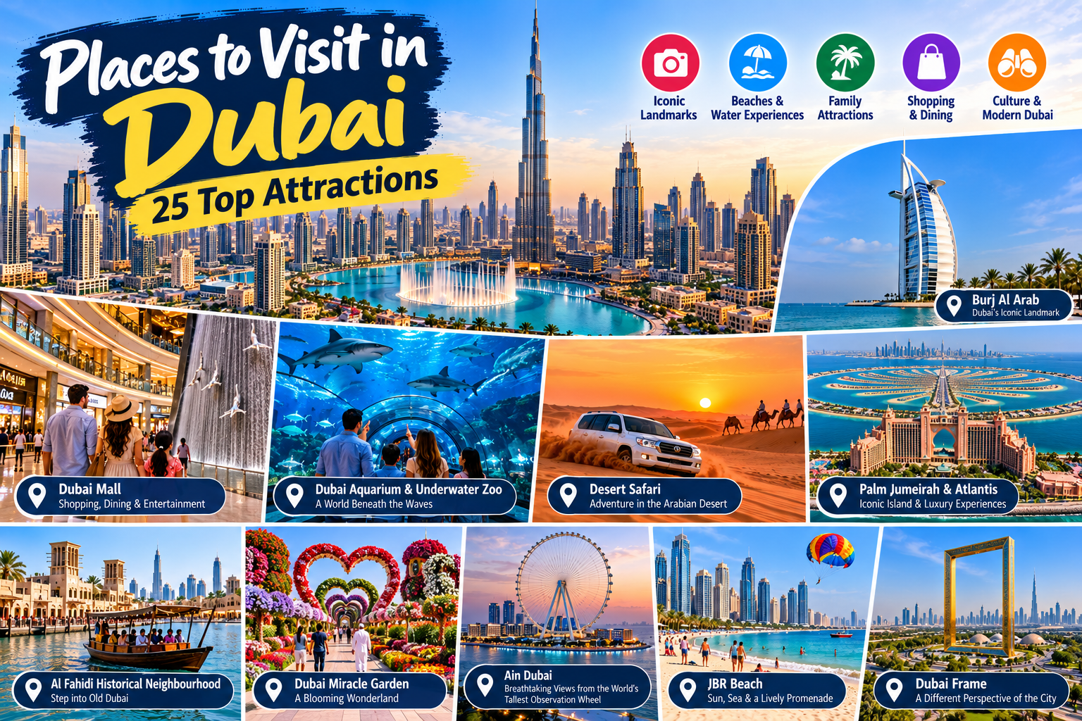 Places to Visit in Dubai: 25 Top Attractions and Things to Do