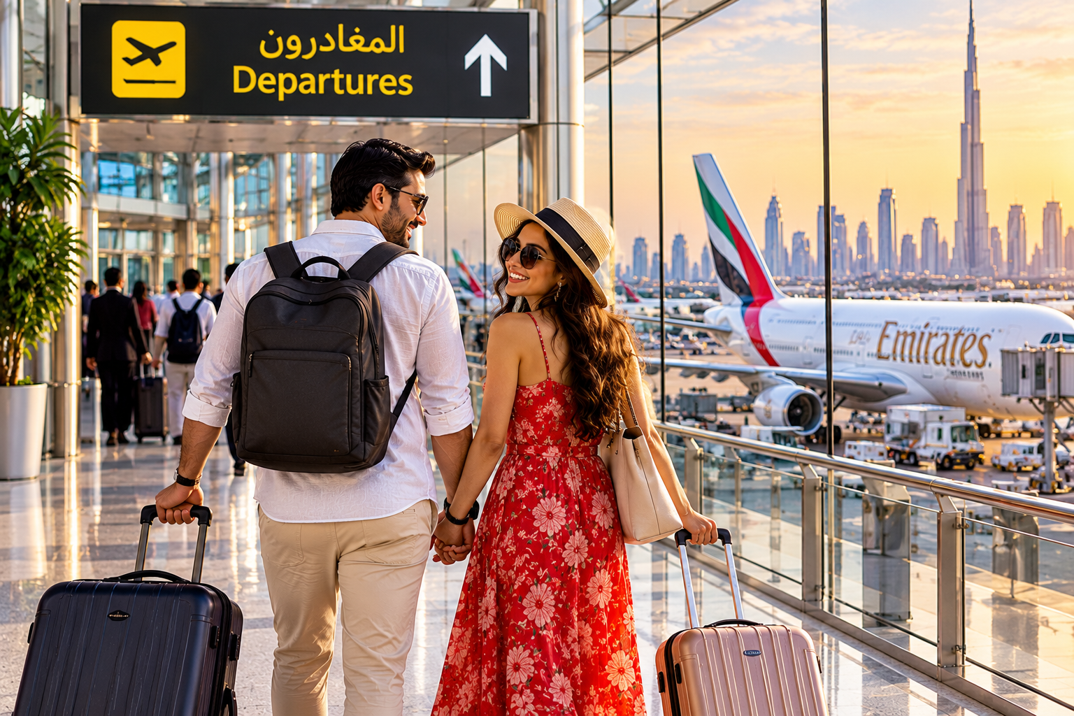 Departure from Dubai