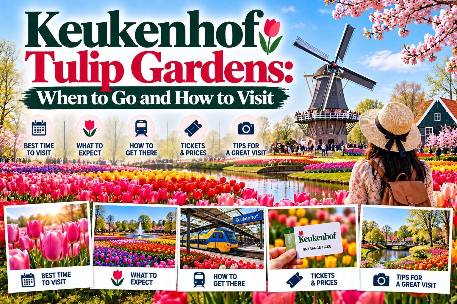 Keukenhof Tulip Gardens: When to Go and How to Visit