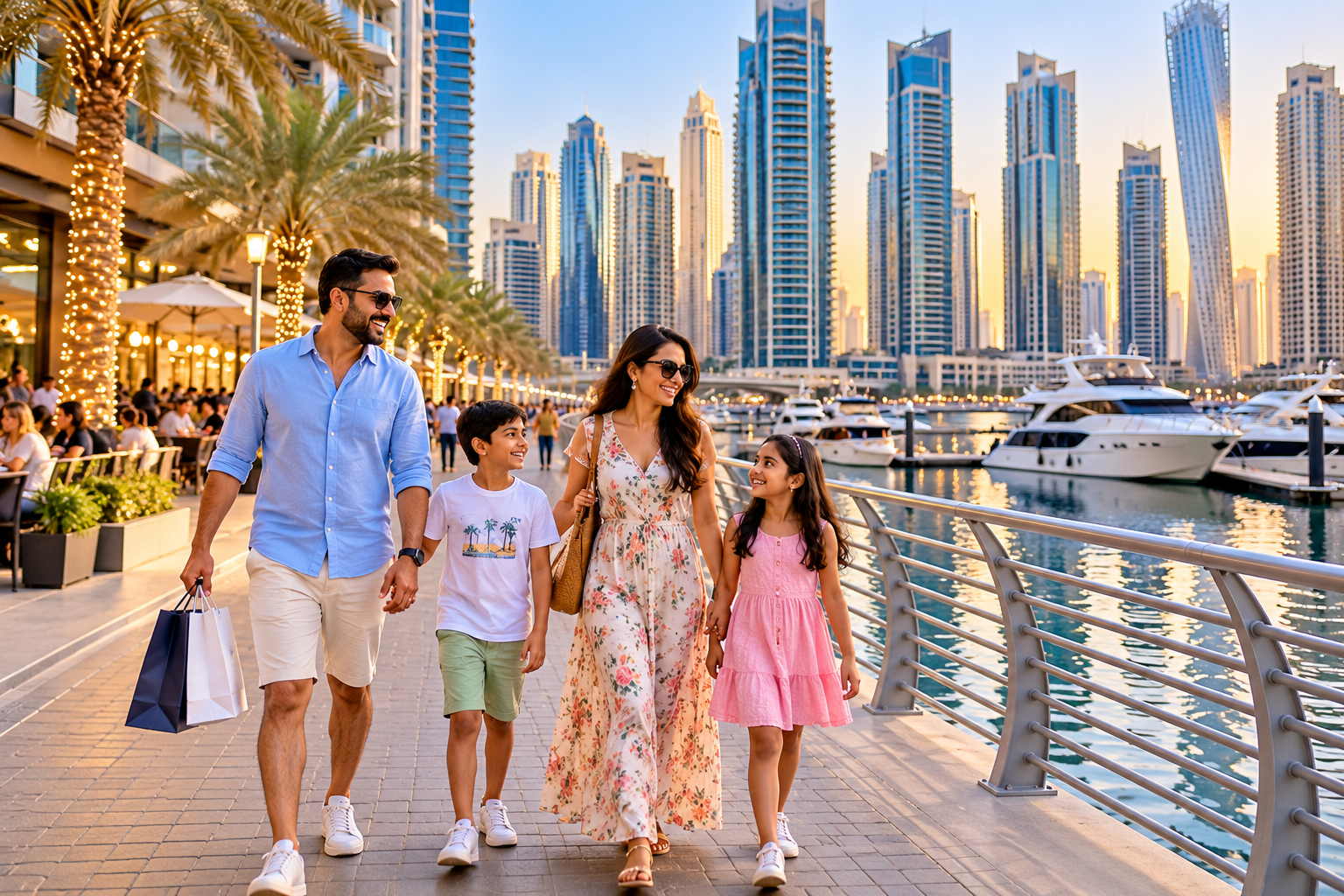 Arrival in Dubai – Marina Dhow Cruise Dinner