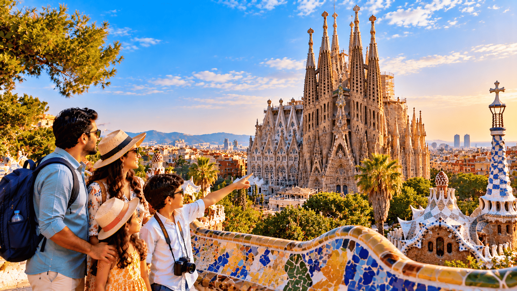Guided tour of Valencia. Drive to Barcelona.