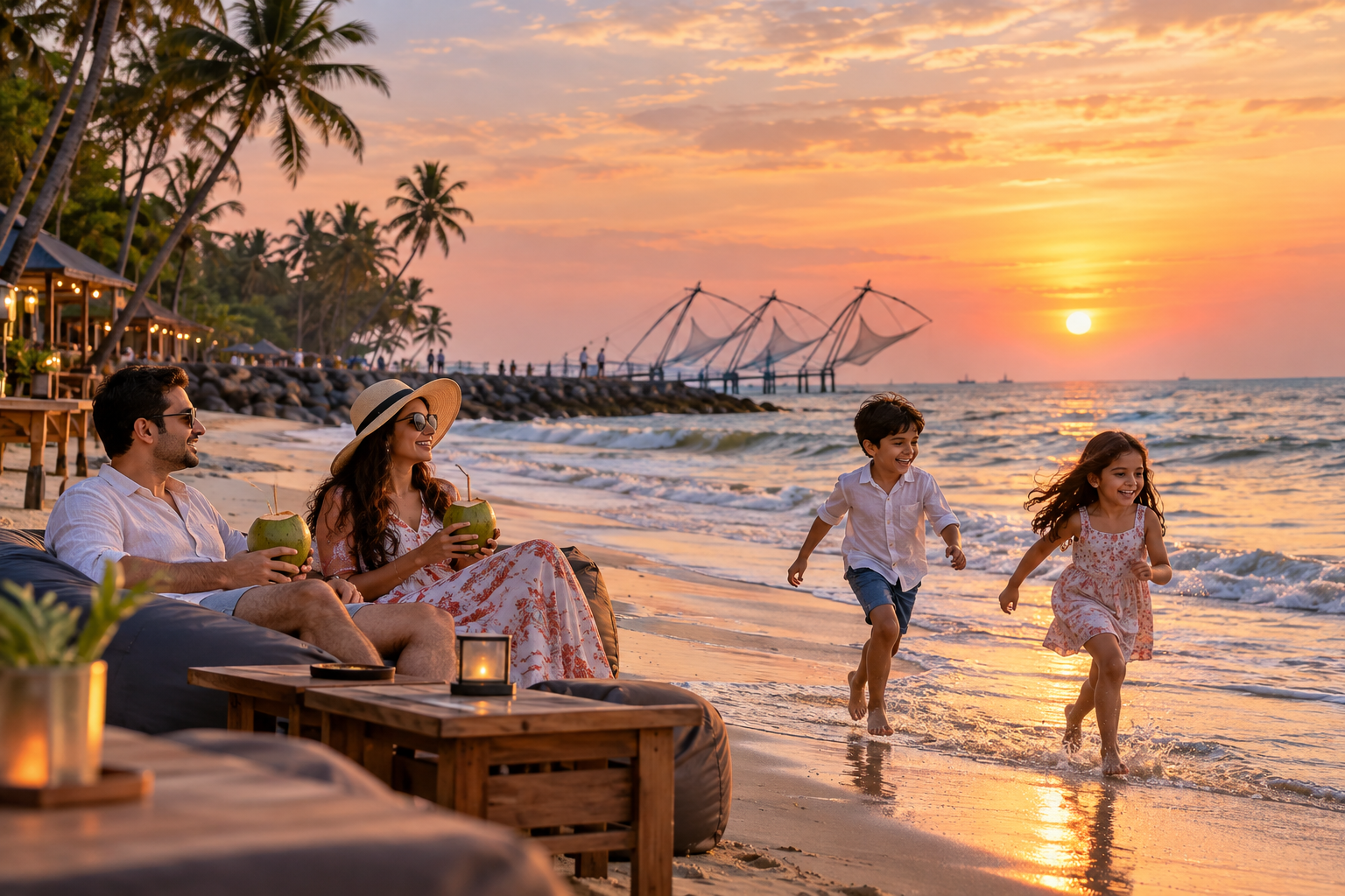 Kochi to Cherai Beach – Sea and Backwaters