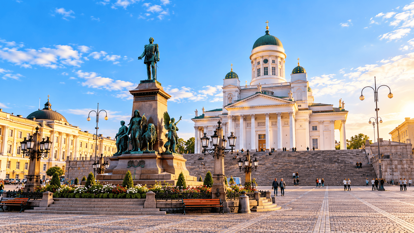 Enjoy guided city tour of Helsinki. Visit Rock Church. Overnight Cruise to Stockholm.