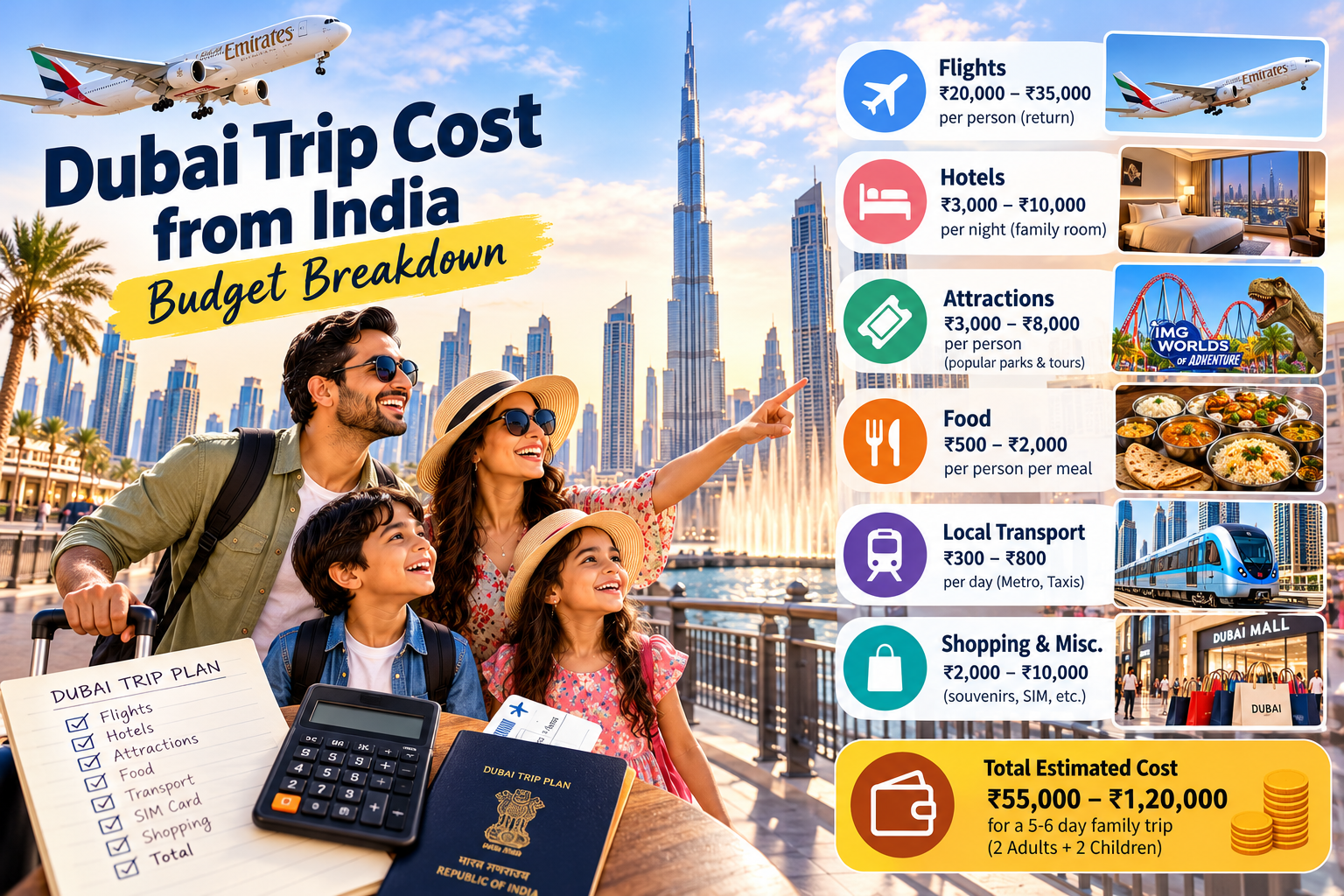 Dubai Trip Cost from India: A Realistic Budget Breakdown for 2026