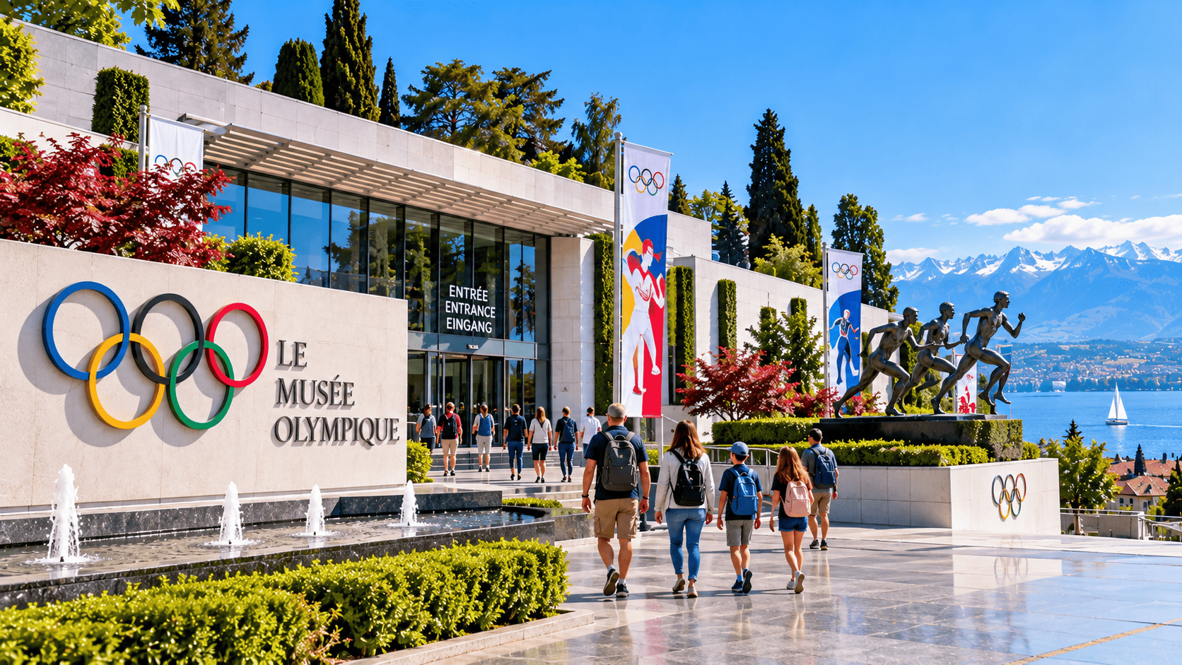 Visit Olympic Museum at Lausanne. Visit Gruyère Cheese Farm. Orientation tour of Bern.