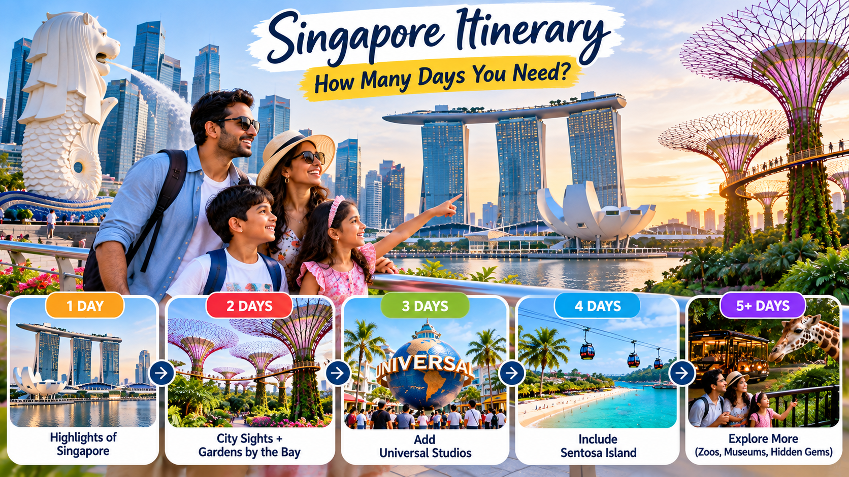 Singapore Itinerary: 3, 4, 5 and 7-Day Plans (and How Many Days You Need)