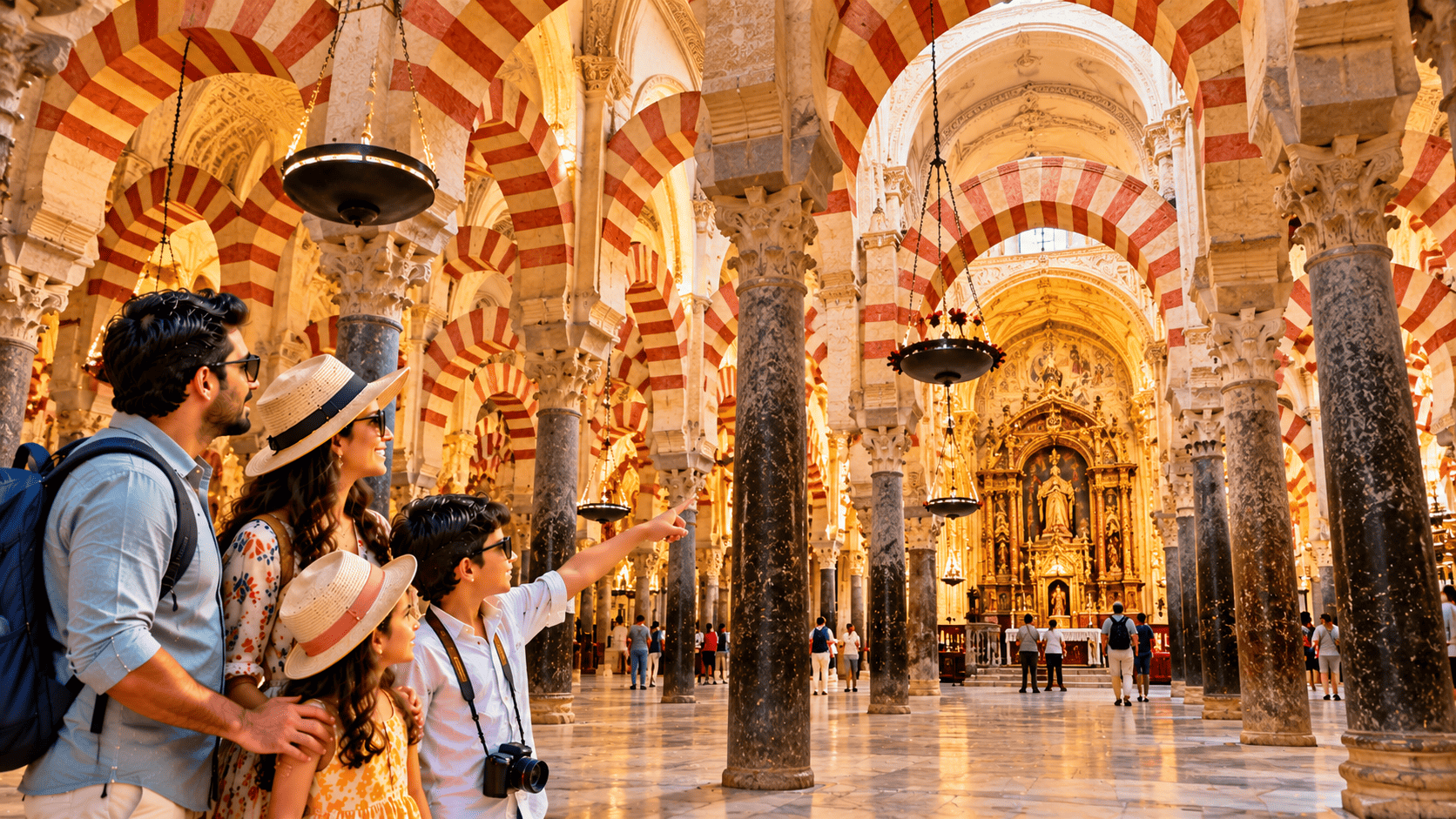 Onto Granada. Enroute, visit Cordoba with a local guide. See the Mezquita Cathedral.
