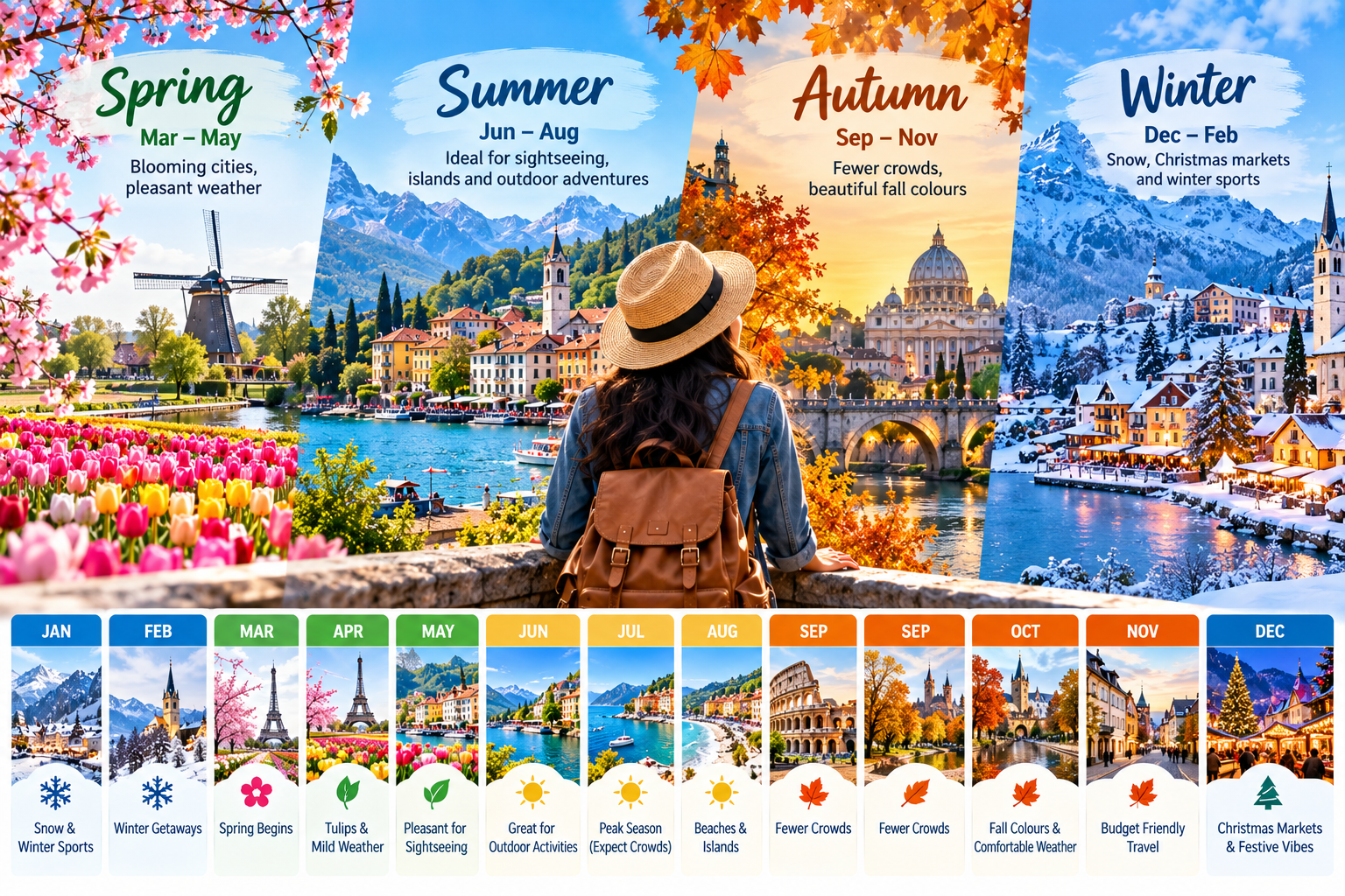 Best Time to Visit Europe from India: Month-by-Month Guide