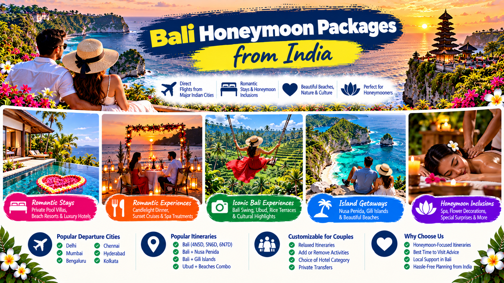 Bali Honeymoon Packages from India