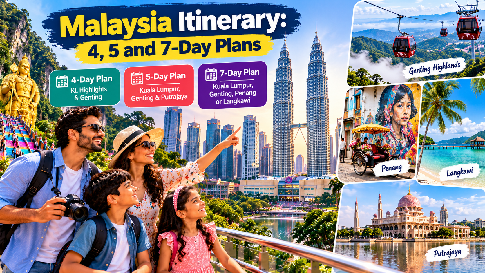 Malaysia Itinerary: 4, 5 and 7-Day Plans for Indian Travellers