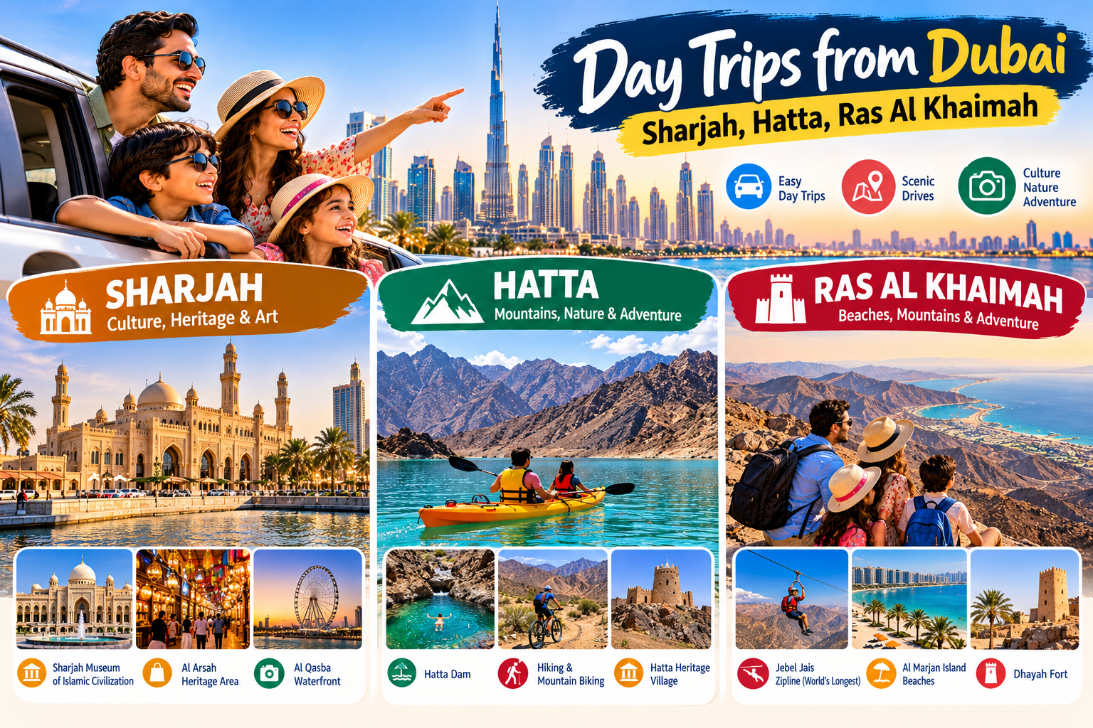 Day Trips from Dubai: Sharjah, Hatta, Ras Al Khaimah, Fujairah and More