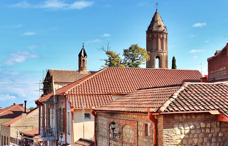 View of a street market in Tbilisi, Georgia (country)