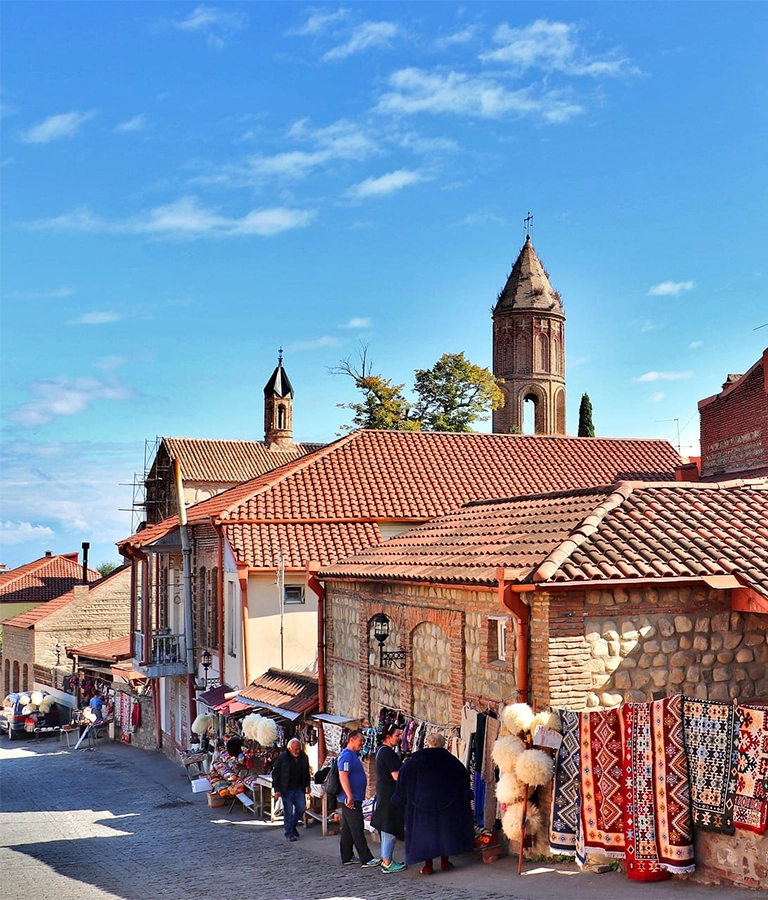 View of a street market in Tbilisi, Georgia (country)