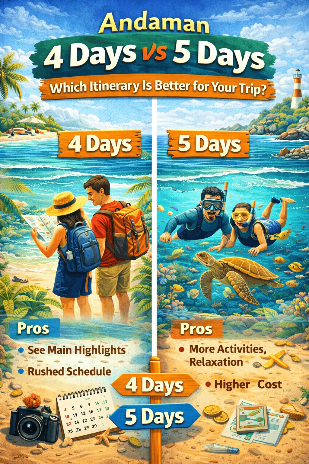 Andaman 4 Days vs 5 Days: Which Itinerary Is Better for Your Trip?