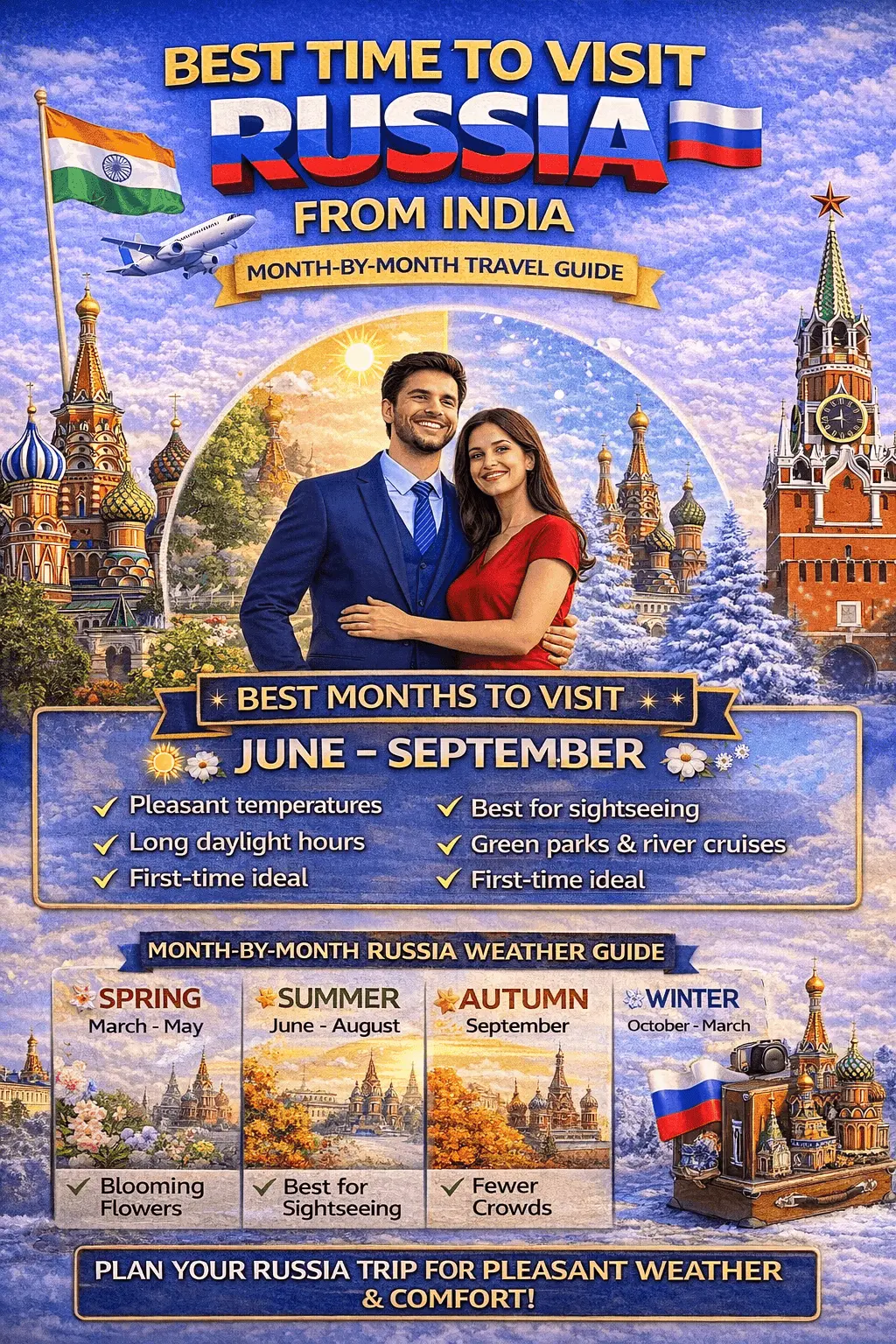 A month by month guide on weather and the best time to visit Russia