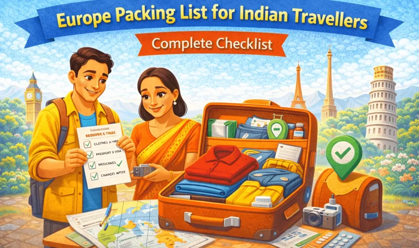 Europe Packing List for Indian Travellers