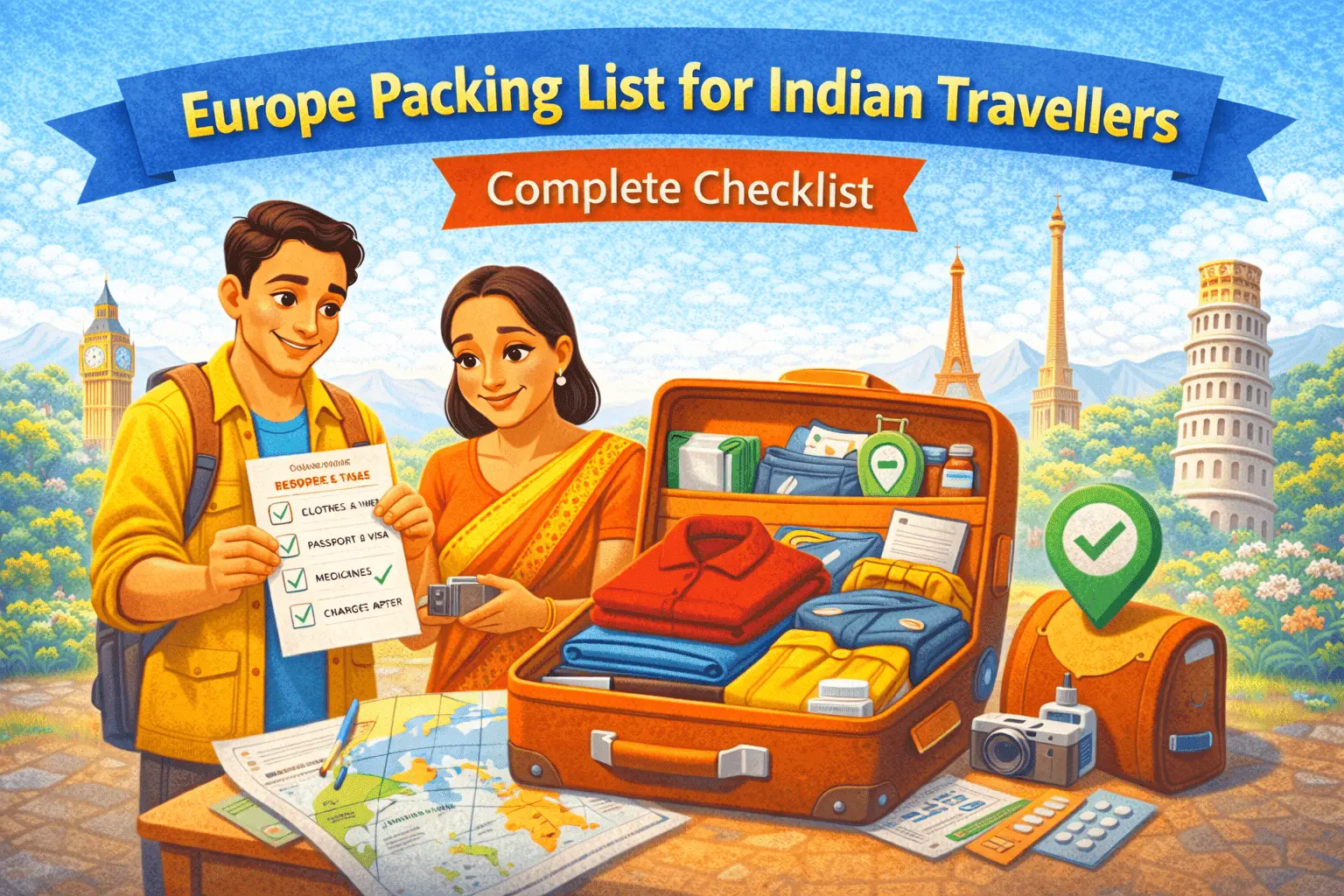 Europe packing list for Indian travellers