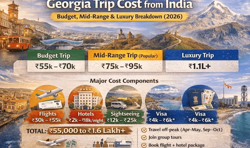 Georgia Trip Cost from India – Budget, Mid-Range & Luxury Breakdown (2026)