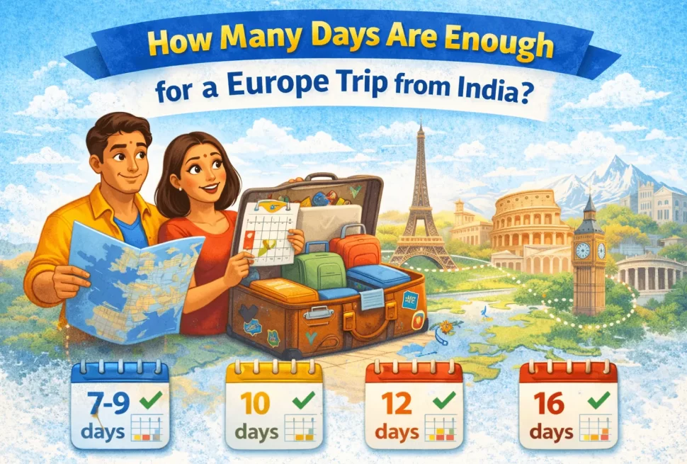 How many days are enough for a Europe trip from India