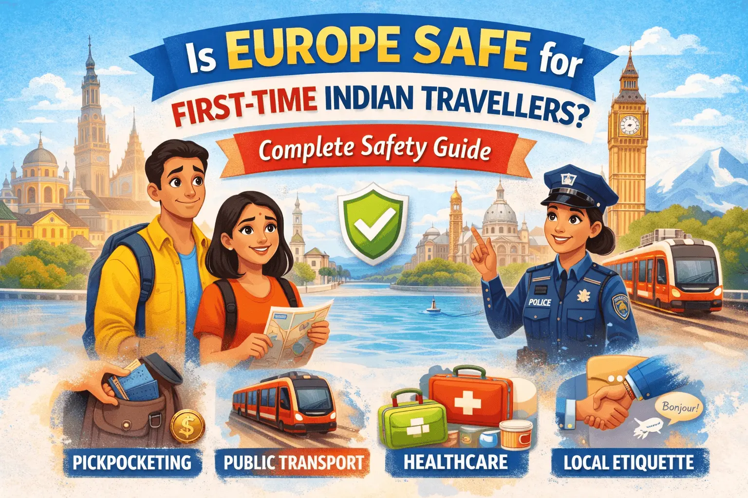 A complete safety guide on is Europe safe for first time Indian traveller?