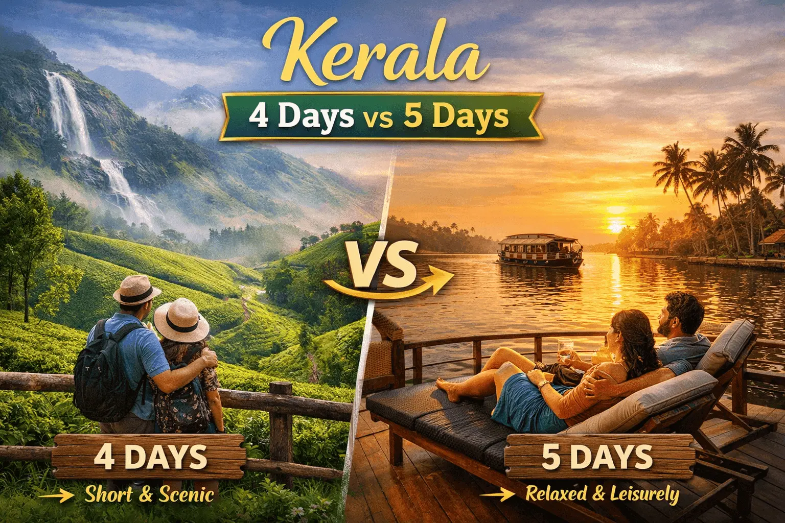 Kerala 4 Days vs 5 Days – Which Itinerary Is Better for Your Trip?