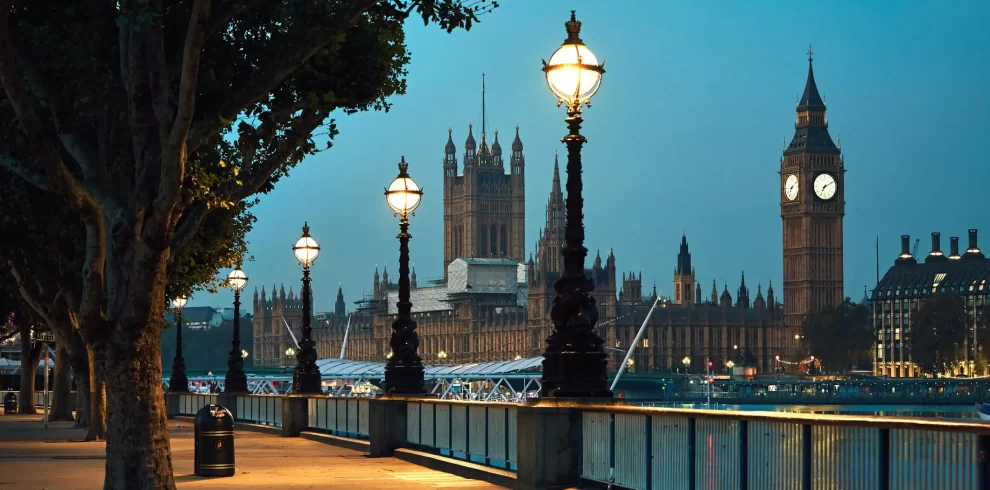 Big Ben and Houses of Parliament in night - London, United Kingdom
